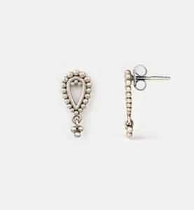 Wonderment Earrings in Oxidised 925 Silver